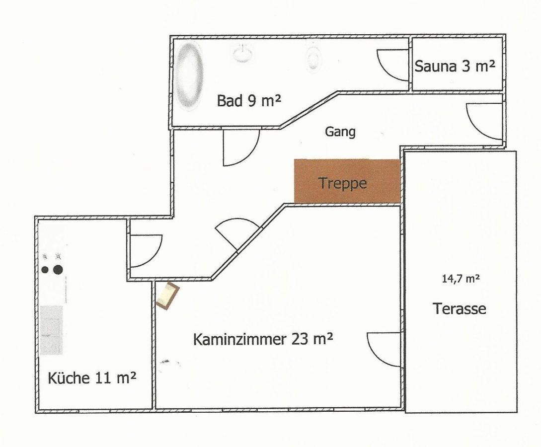 Saechsische-Schweiz-Ferienhaus-Wohnung-1-Mit-Elbblick-Sauna-Und-Kamin 柯尼希施泰因易北 外观 照片